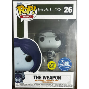 Funko Pop! Halo Infinite #26:The Weapon•GITD•Game Stop Exclusive•New W/protector